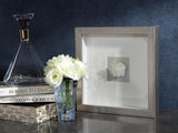 Zodax Muzo Silver Framed Crystal Wall Decor, 12 x 12
