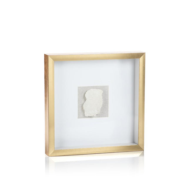 Zodax Muzo Gold Framed Crystal Wall Decor, 16 x 16