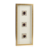 Zodax Gold Framed Amethyst Crystal Wall Decor