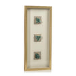 Zodax Gold Framed 3-Pc Emerald Crystal Wall Decor