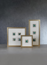 Zodax Gold Framed 1-Pc Emerald Crystal Wall Decor