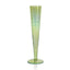 Zodax Luster Green Kandi Slim Champagne Flutes, Set of 4