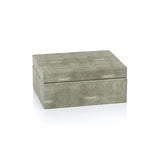 Zodax Small Molfeta Shagreen Leather Decorative Box