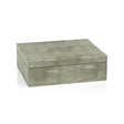 Zodax Large Molfeta Shagreen Leather Decorative Box