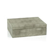 Zodax Large Molfeta Shagreen Leather Decorative Box