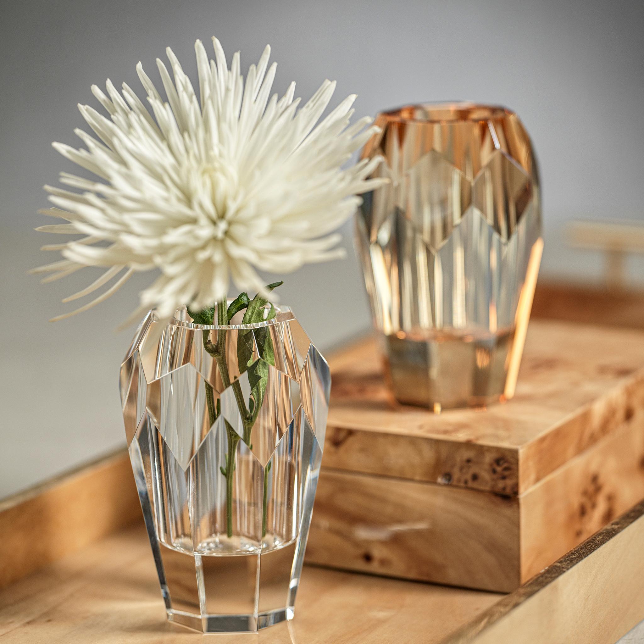 Zodax Chiasso Crystal Cut Glass Vase - Thumbnail 2