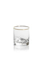 Zodax Cappelletti Hammered Double Old Fashioned Glasses, Set of 4