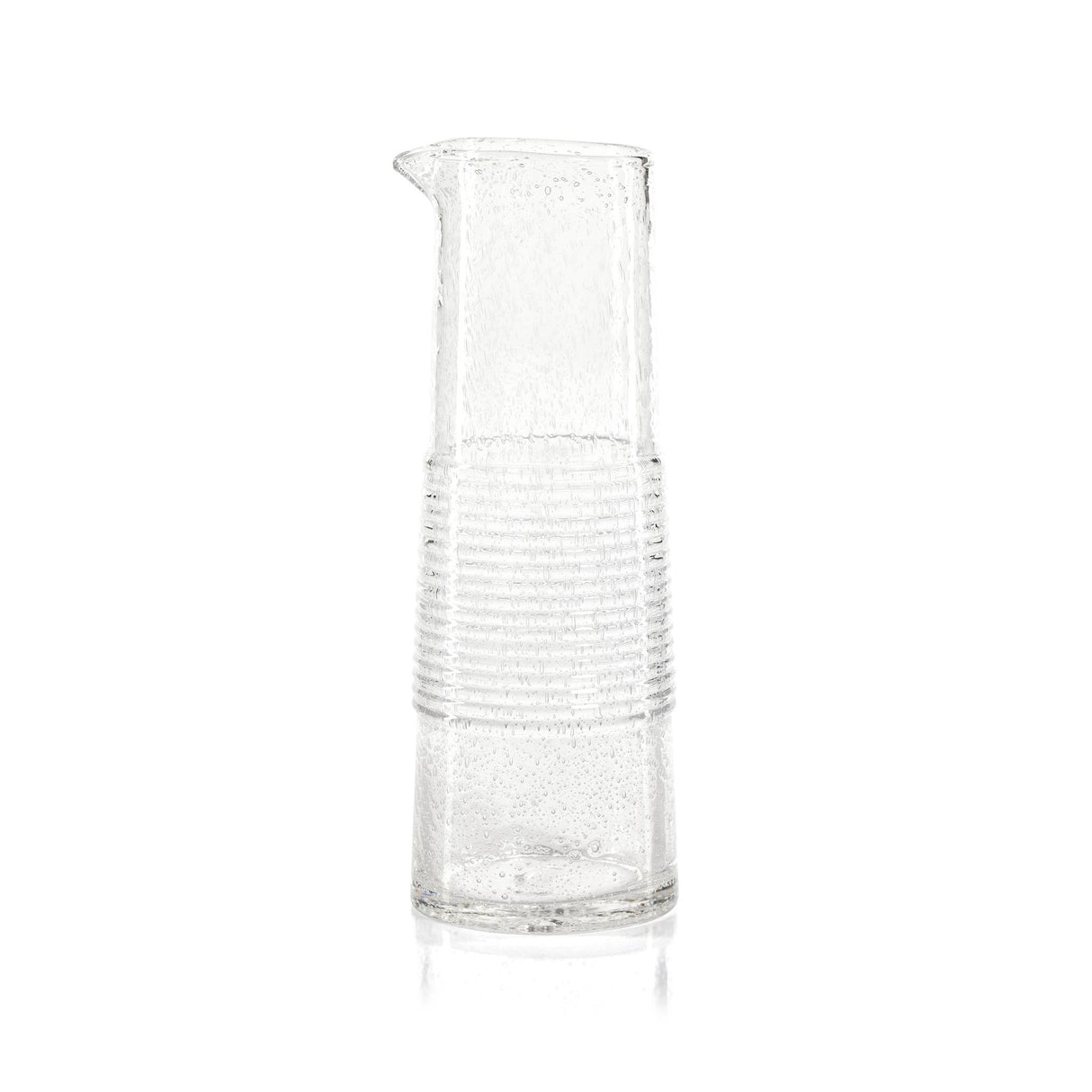 Zodax Langston 11.5" Tall Bubble Glass Pitcher