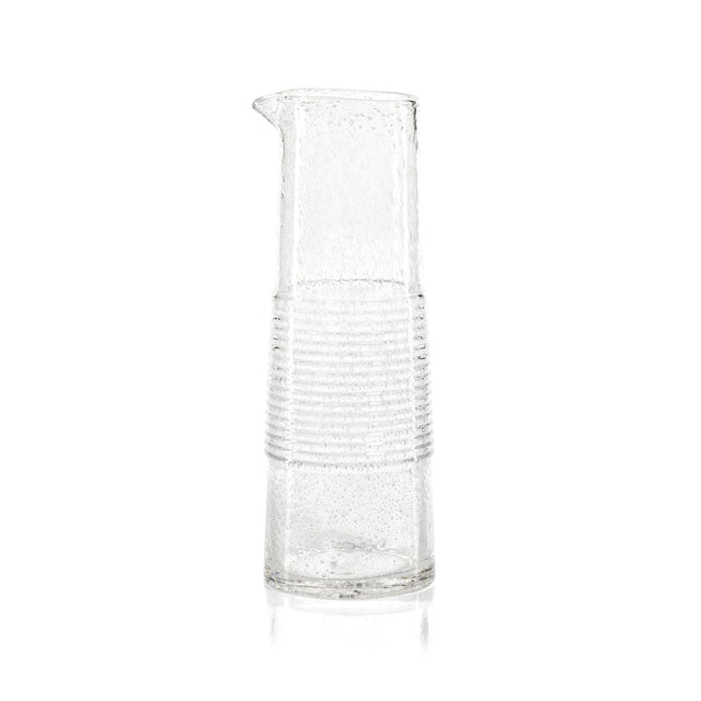 Zodax Langston 11.5" Tall Bubble Glass Pitcher