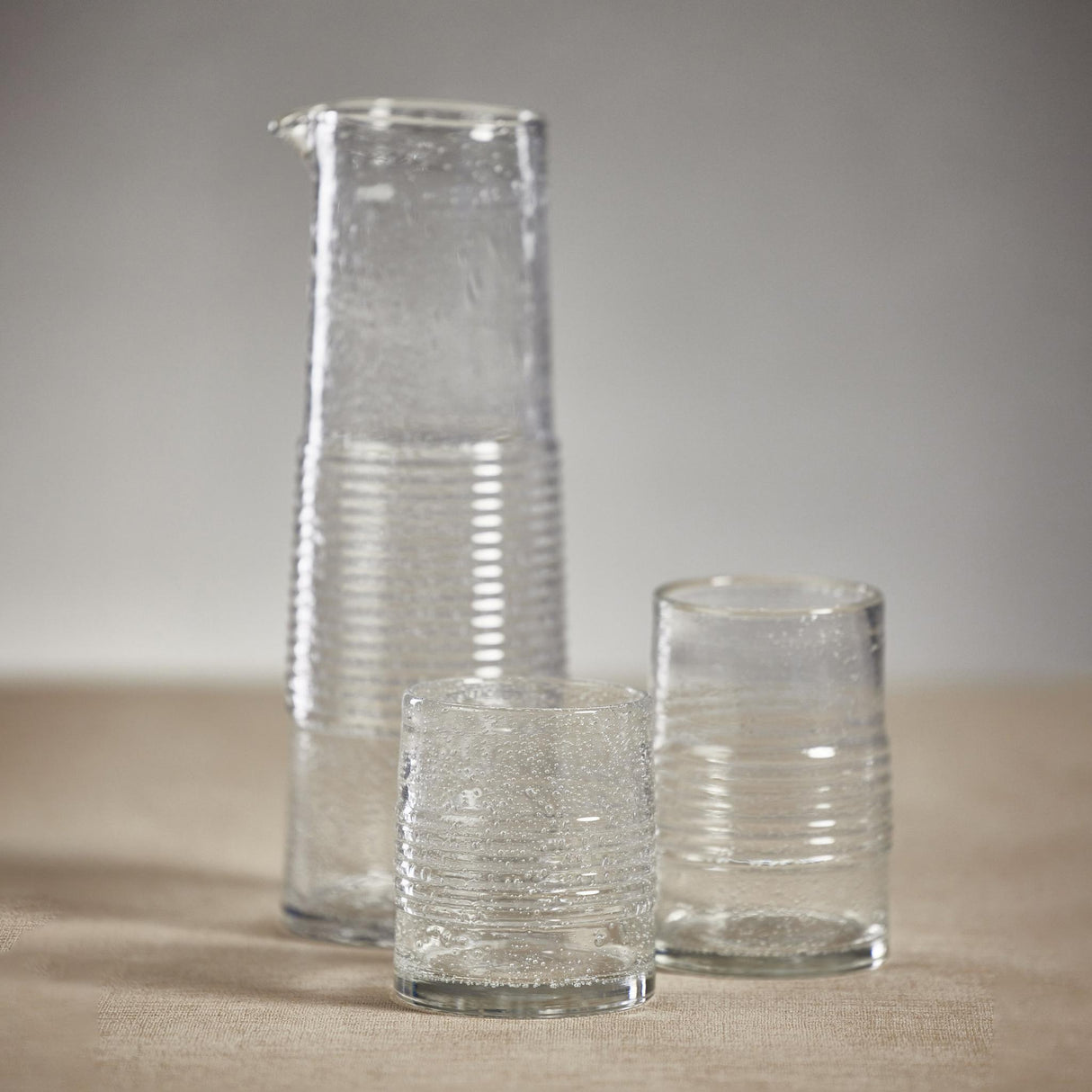 Zodax Langston 11.5" Tall Bubble Glass Pitcher
