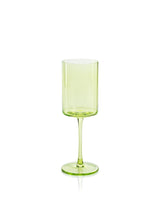 Zodax Light Green Foligno Wine Glasses, Set of 6