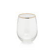 Zodax Optic Stemless All Purpose Glasses, Set of 6