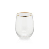 Zodax Optic Stemless All Purpose Glasses, Set of 6