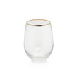 Zodax Optic Stemless All Purpose Glasses, Set of 6