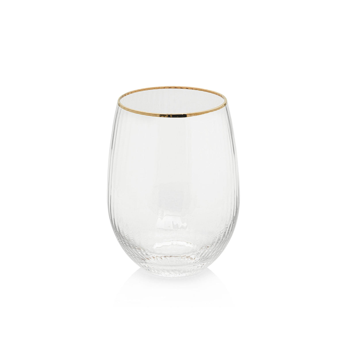 Zodax Optic Stemless All Purpose Glasses, Set of 6