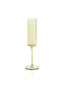 Zodax Light Yellow Foligno Champagne Flutes, Set of 6