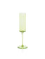 Zodax Light Green Foligno Champagne Flutes, Set of 6