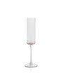 Zodax Light Pink Foligno Champagne Flutes, Set of 6