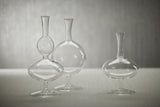 Zodax Round- 3" x 7.25" Lillee Glass Footed Vases, Set of 2