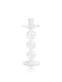 Zodax Lorena 8.75" Glass Taper Candle Holders, Set of 4