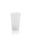 Zodax White Willa Speckled Highball Glasses, Set of 6