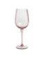 Zodax Lilac Sesto Optic Swirl White Wine Glasses, Set of 4