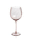 Zodax Lilac Sesto Optic Swirl Red Wine Glasses, Set of 6