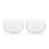 Zodax Chadwell 6.25" Rippled Glass Bowls, Set of 2