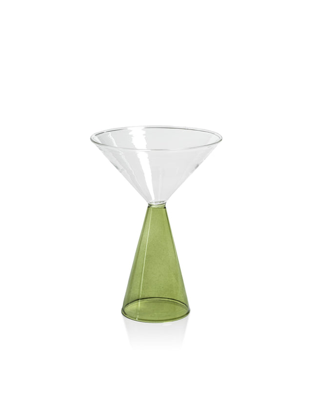 Zodax Green Viterbo Martini Glasses, Set of 4