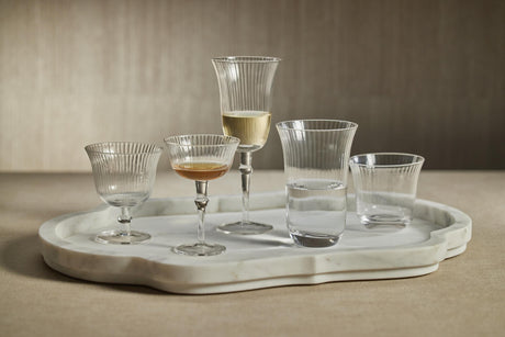 Zodax Kenley Clear Optic  Highball Glasses, Set of 4