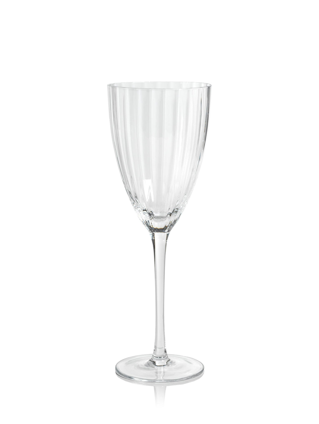 Zodax Clear Malden Optic White Wine Glasses, Set of 4
