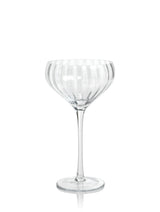 Zodax Clear Malden Optic Cocktail Glasses, Set of 4