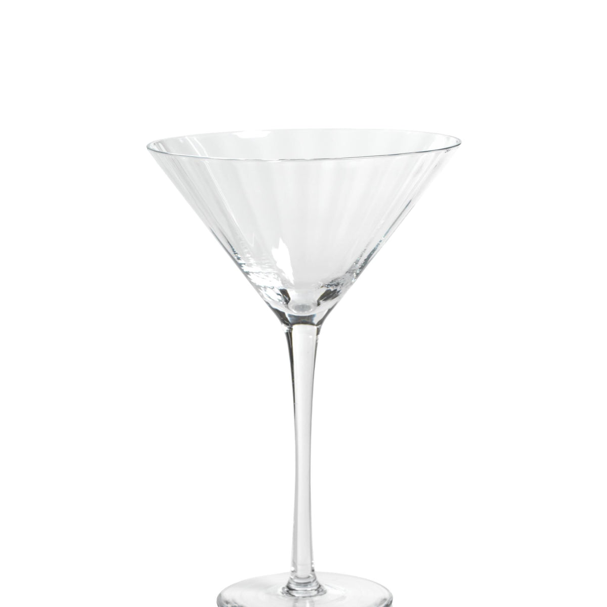Zodax Clear Malden Optic Martini Glasses, Set Of 4