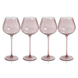 Zodax Wine Malden Optic Red Wine Glasses, Set of 4