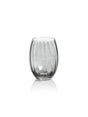Zodax Smoke Malden Optic Stemless All-Purpose Glasses, Set of 4