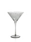 Zodax Smoke Malden Optic Martini Glasses, Set of 4