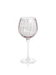 Zodax Purple Pescara White Dot Wine Glasses, Set of 4