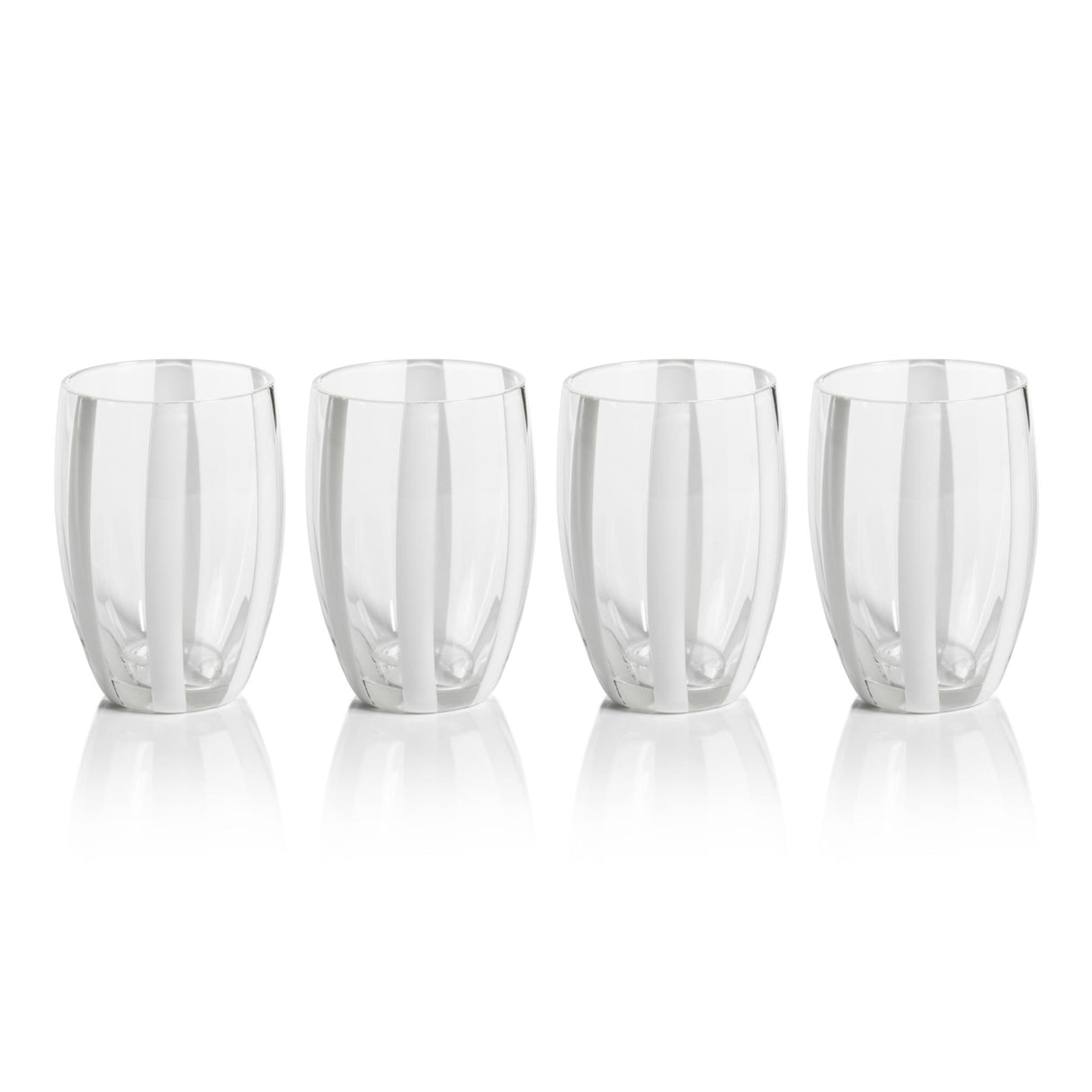 Zodax Clear Pesaro Stemless Glasses, Set of 4