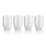 Zodax Clear Pesaro Stemless Glasses, Set of 4