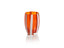 Zodax Orange Pesaro Stemless Glasses, Set of 4