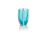 Zodax Aqua Blue Pesaro Stemless Glasses, Set of 4