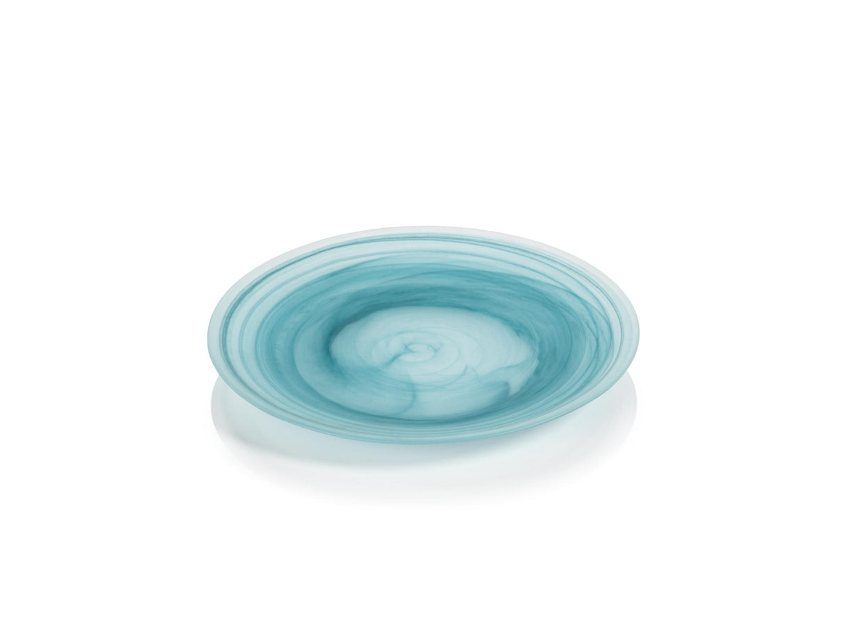 Zodax Small Barren Alabaster Glass Plates, Set of 4