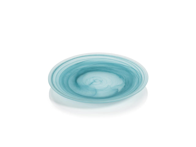 Zodax Small Barren Alabaster Glass Plates, Set of 4