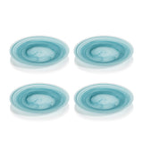 Zodax Small Barren Alabaster Glass Plates, Set of 4