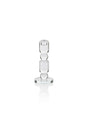 Zodax Small Zadie Crystal Glass Taper Candle Holder