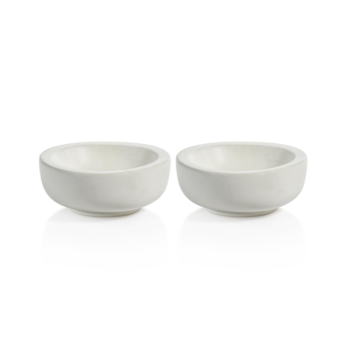 Zodax Modica 7.25" Soft Organic Shape Ceramic Bowls, Set of 2