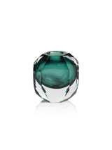 Zodax 5" Albi Emerald Cut Glass Vase