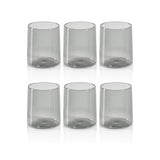 Zodax Smoke Lorient Tumbler Glasses,  Set of 6