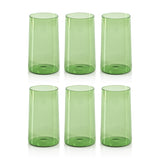 Zodax Fern Green Lorient Highball Glasses, Set of 6