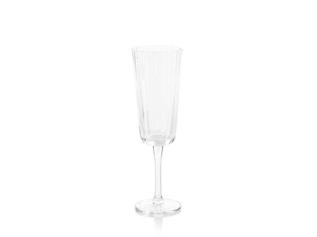 Zodax Forli Bubble Champagne Flutes, Set of 4